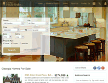 Tablet Screenshot of georgiahousefinder.com